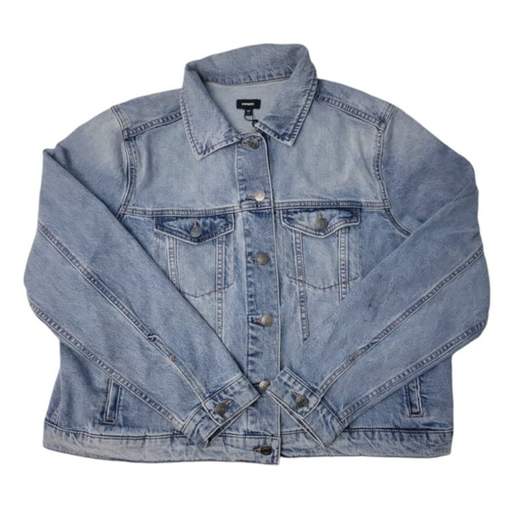 Express Light Blue Denim Jacket - Large - Picture 2 of 4